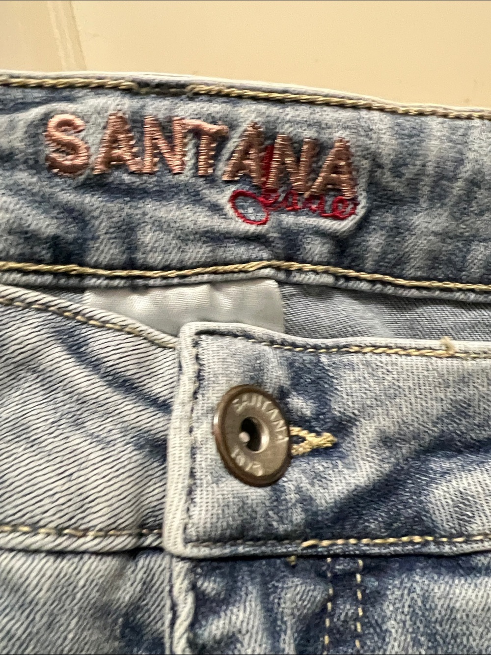 Santana Light Blue Cropped Women's Jeans - Picture 2 of 4